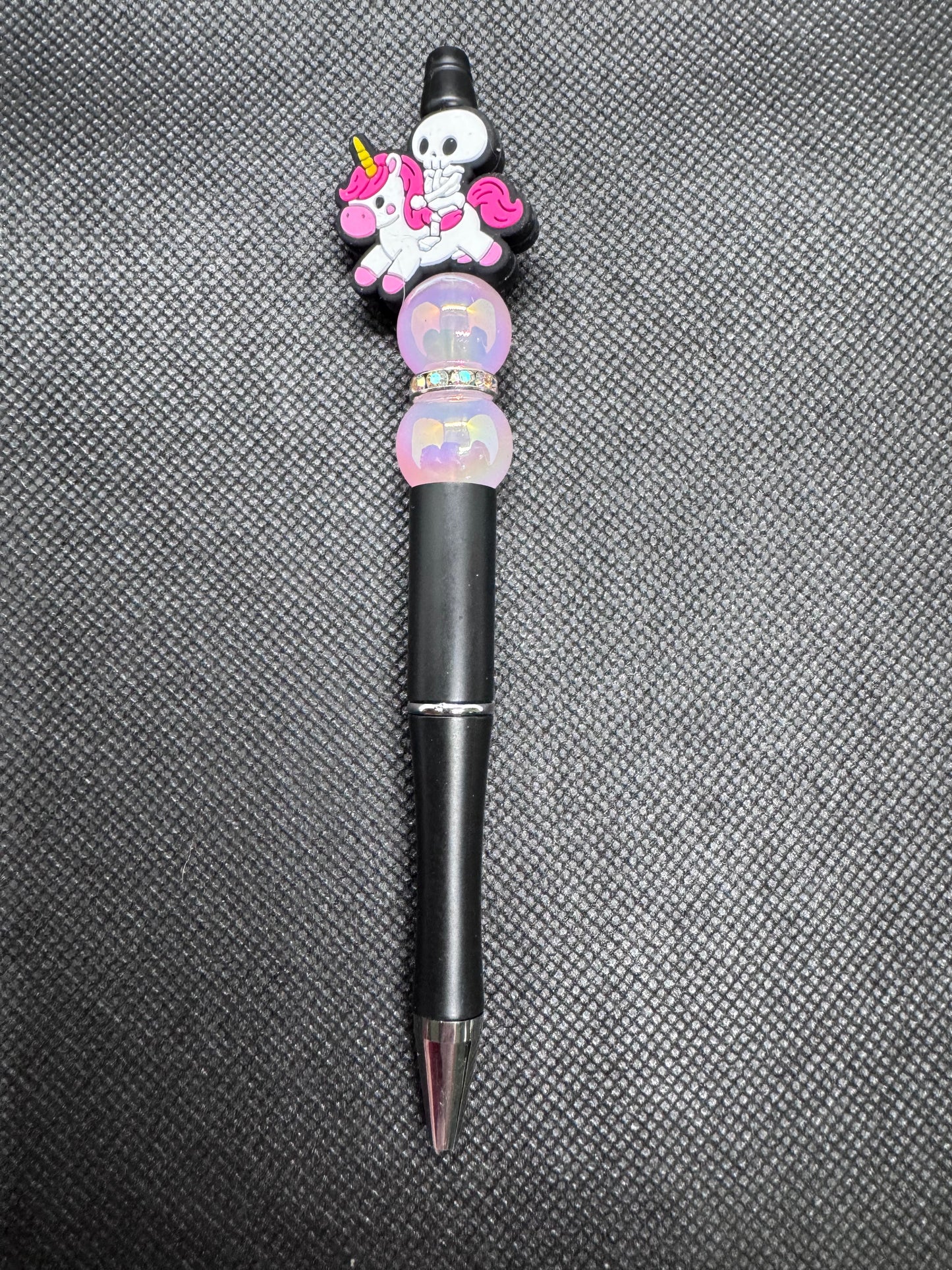 Skeleton riding unicorn