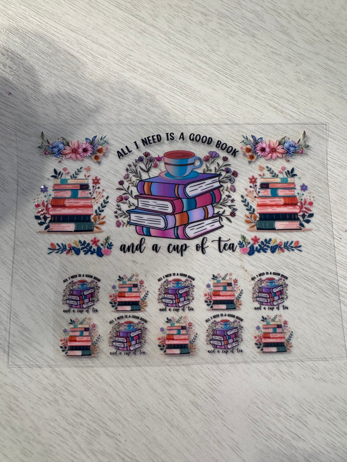 All I need is a good book and a cup of tea.