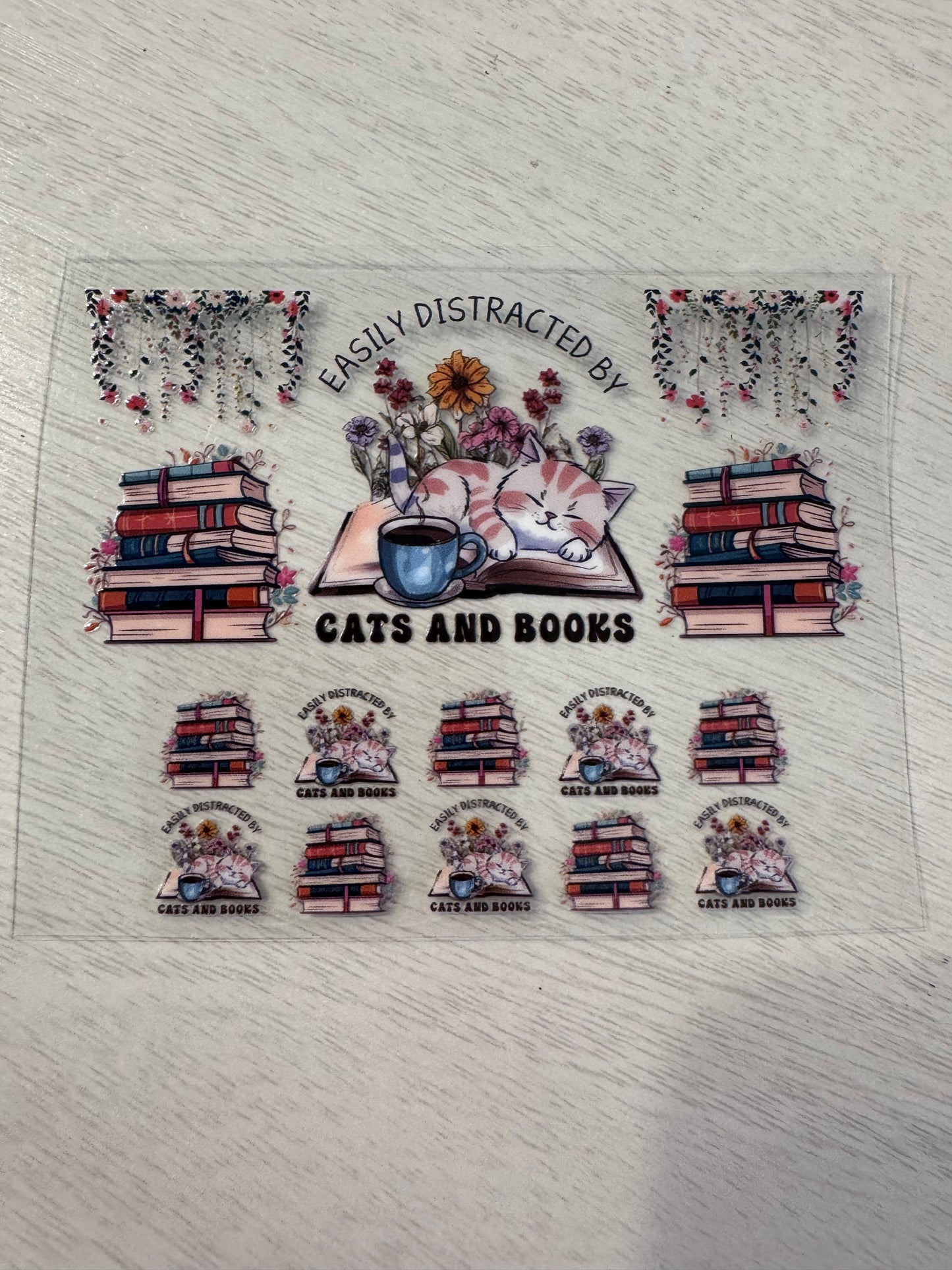 Easily distracted by cats and books