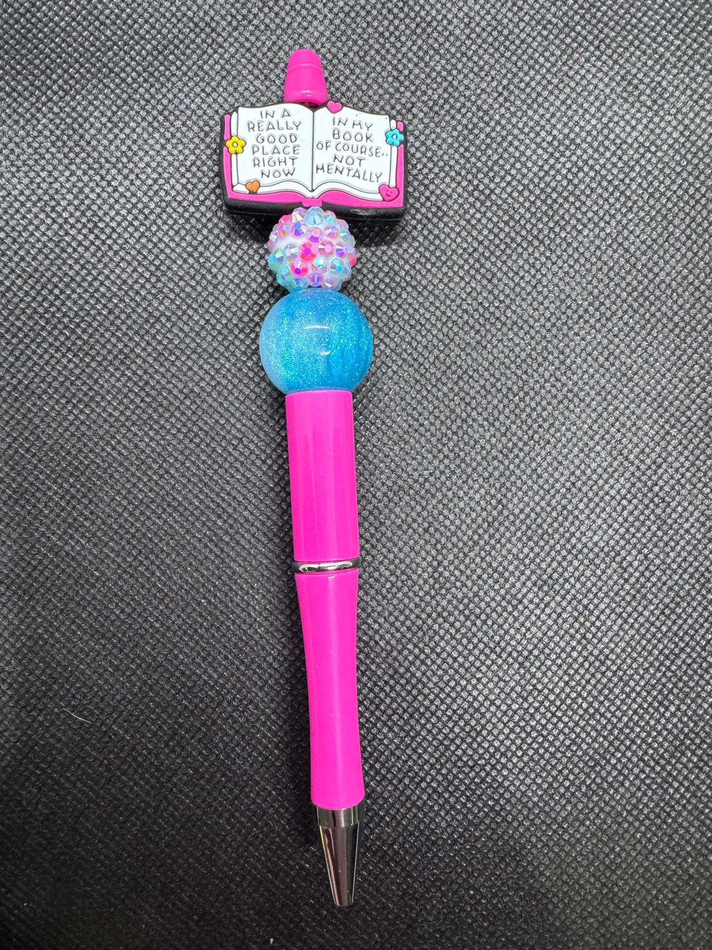 In a really good place right now in my book of course not mentally