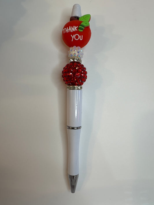 Teacher Apple with thank you on reverse side