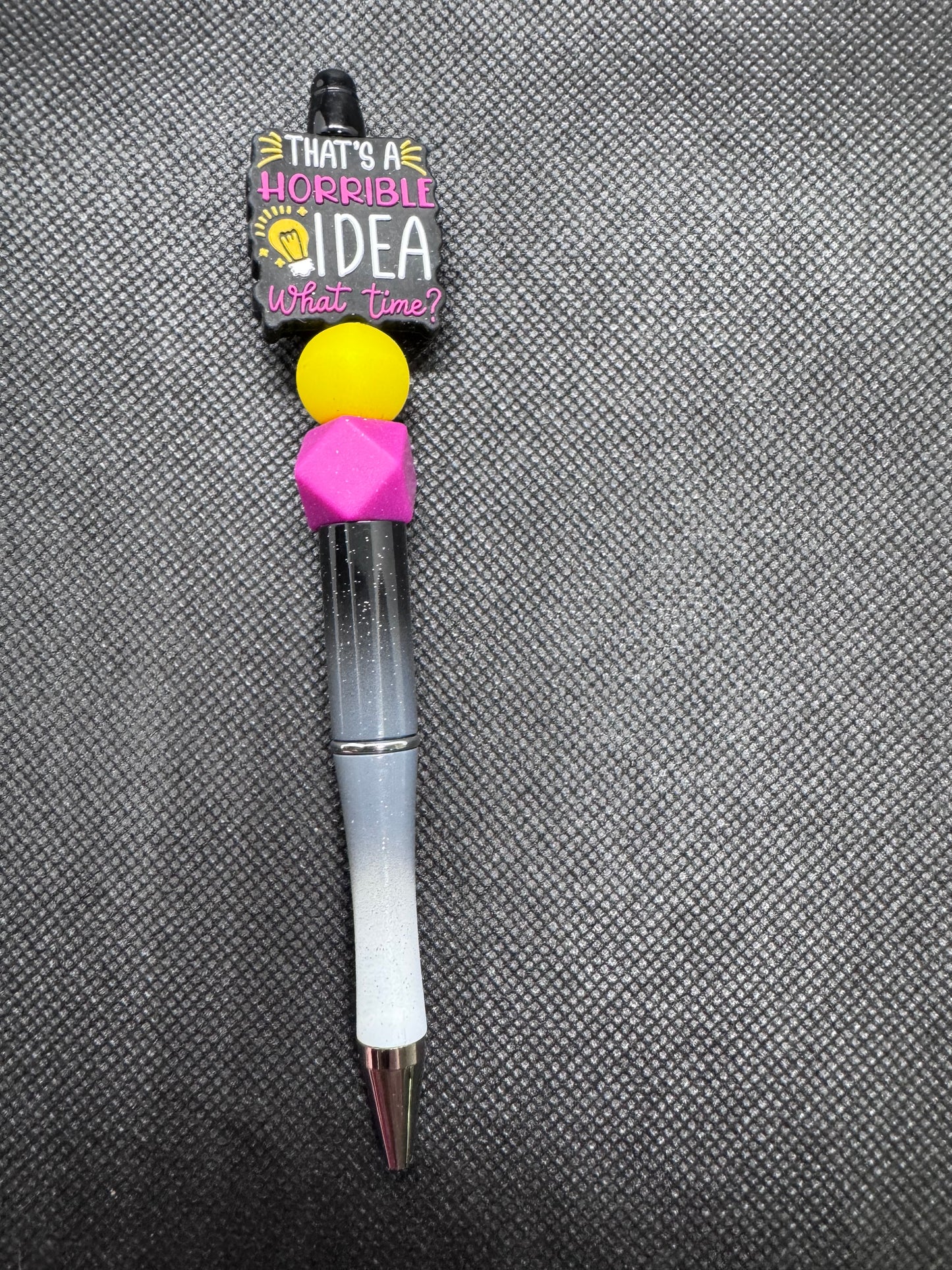 That’s a horrible idea, what time?