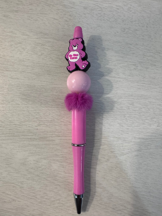 Pink Swear Bear “no one cares”
