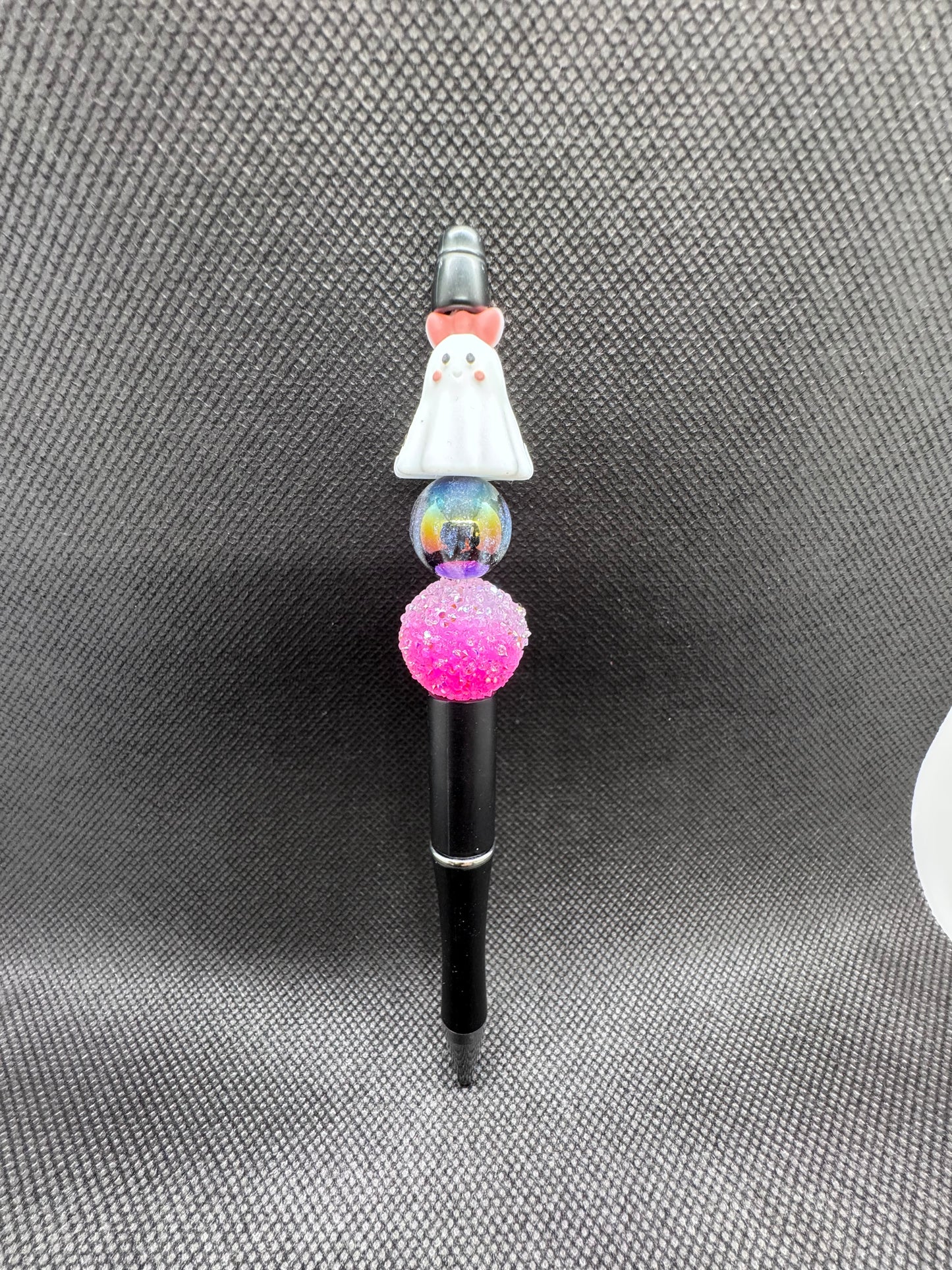 Cute ghost with pink bow