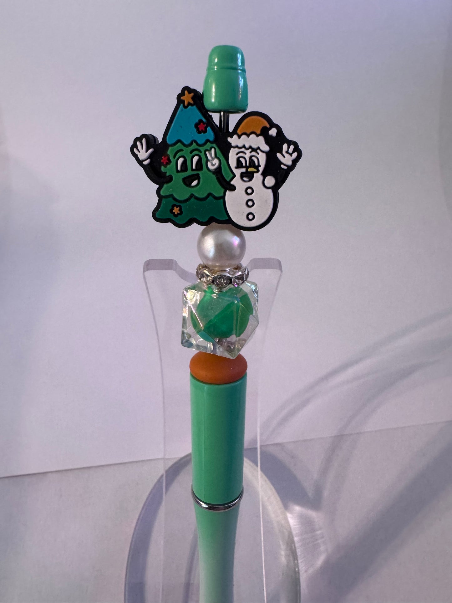 Christmas tree and snowman