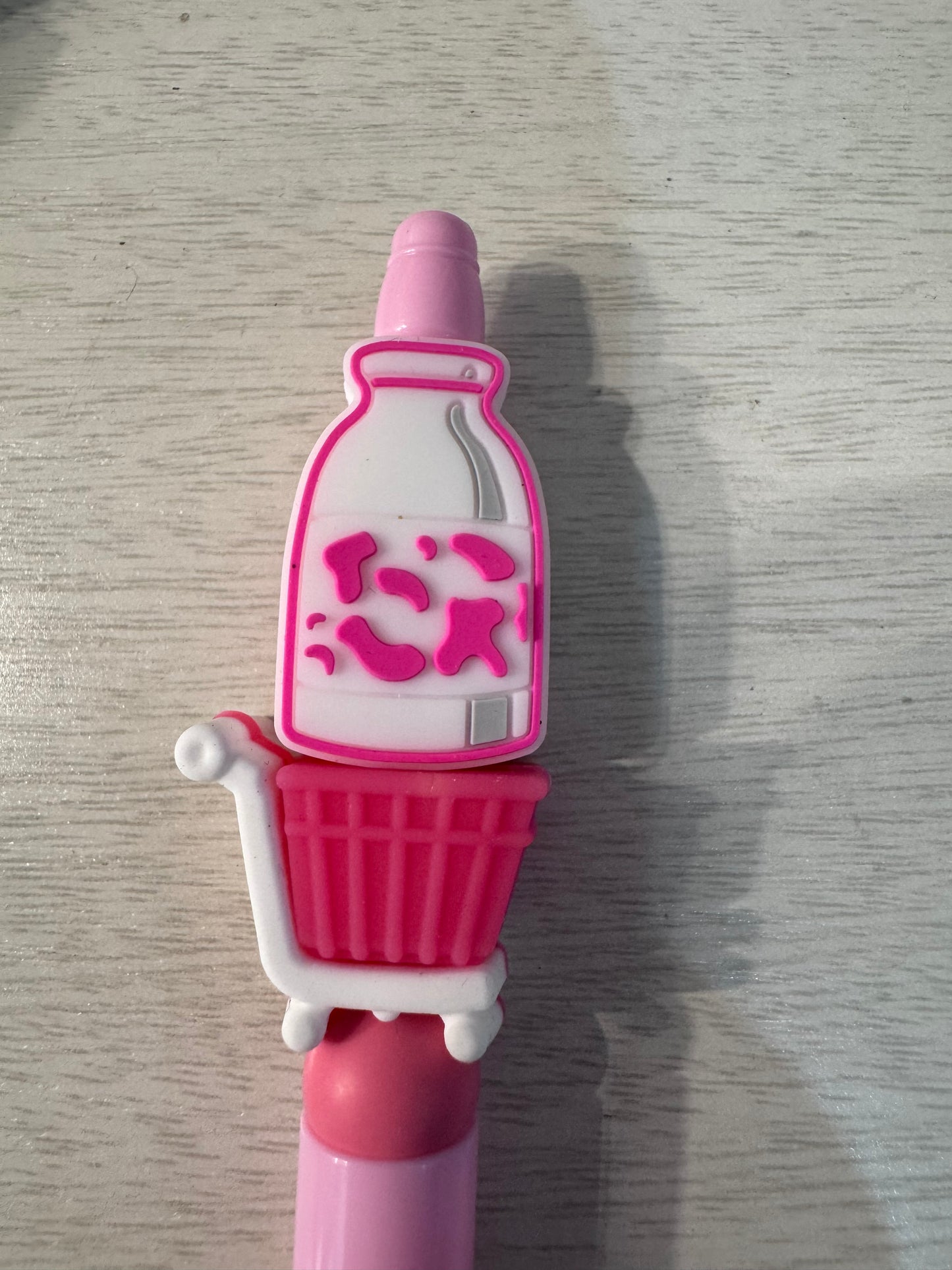 Pink Milk in Pink shopping Cart