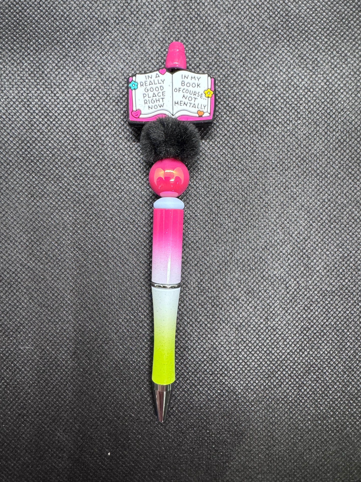 In a really good place right now, in my book of course…Not mentally