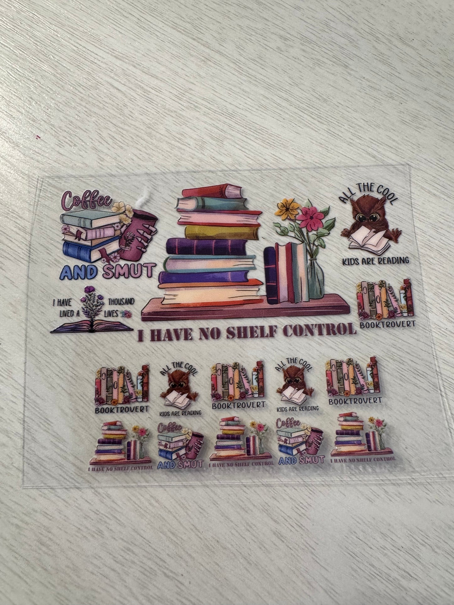 Coffee and smut, no shelf control, booktrovert, and all the cool kids read