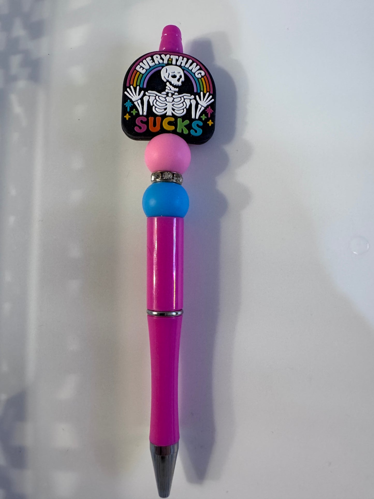 Everything sucks skeleton