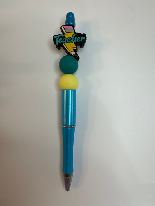Teacher in lightning bolt pencil