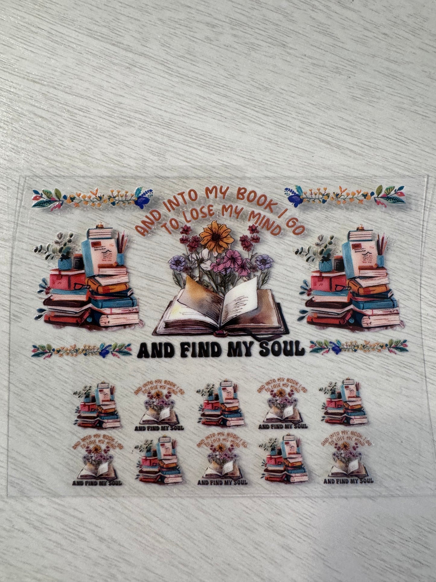 And into my books I go to lose my mind and find my soul.