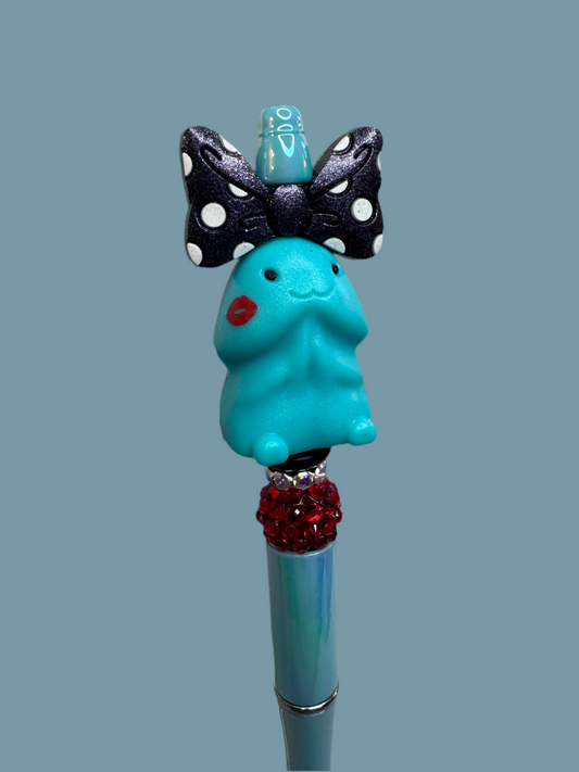 Teal “Richard” with kiss and bow