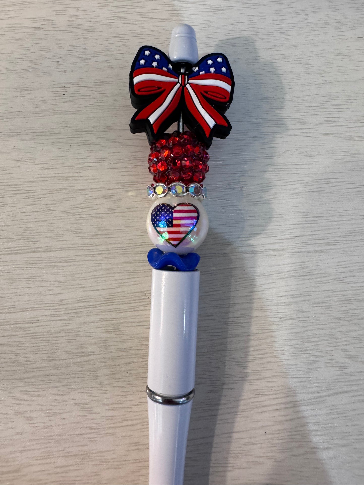 Patriotic Bow with Special bead