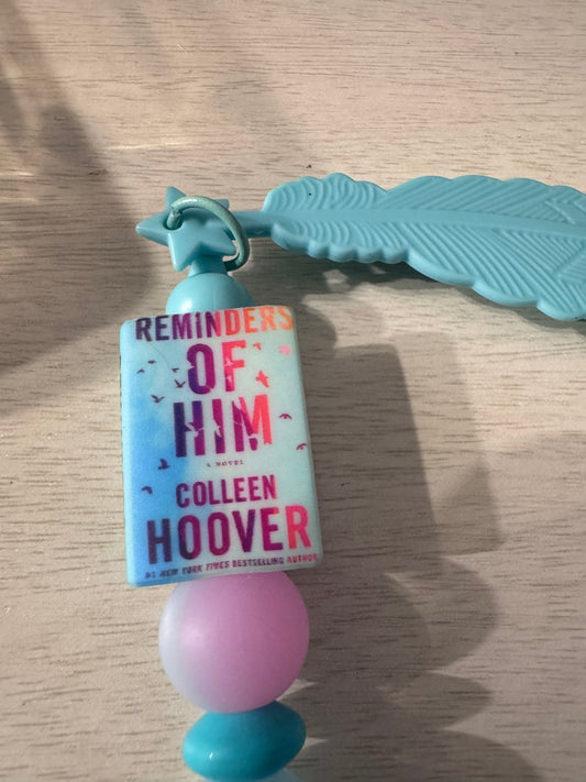 Reminder of him by Colleen Hoover feather bookmark