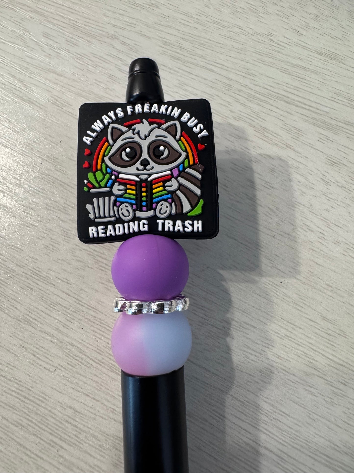 Always freaking busy reading trash raccoon