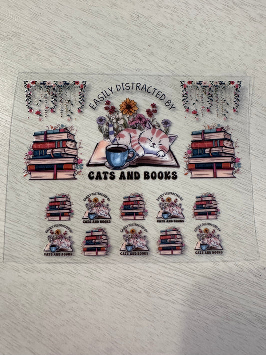 Easily distracted by cats and books