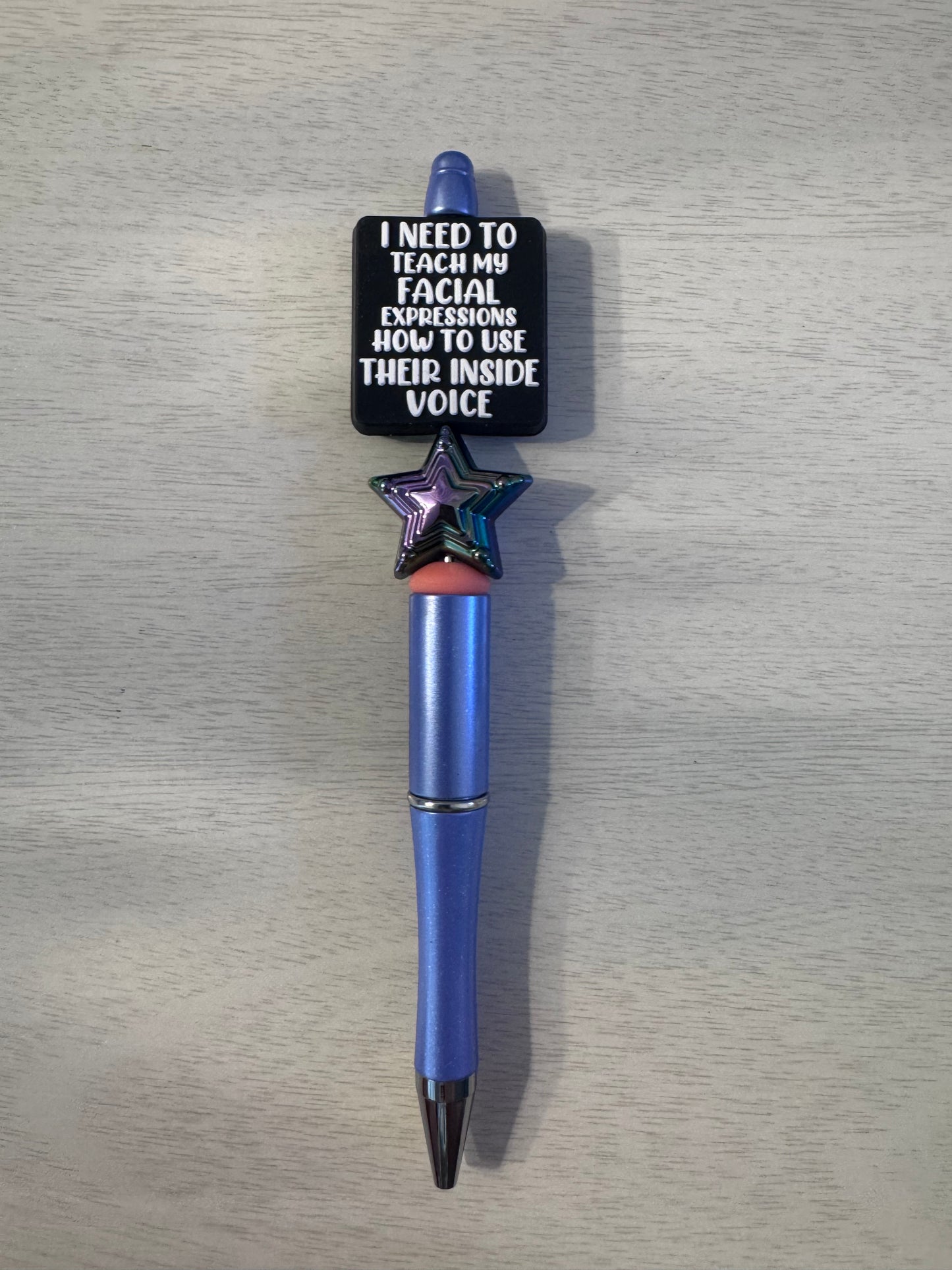 I need to teach my facial expressions how to use their inside voice