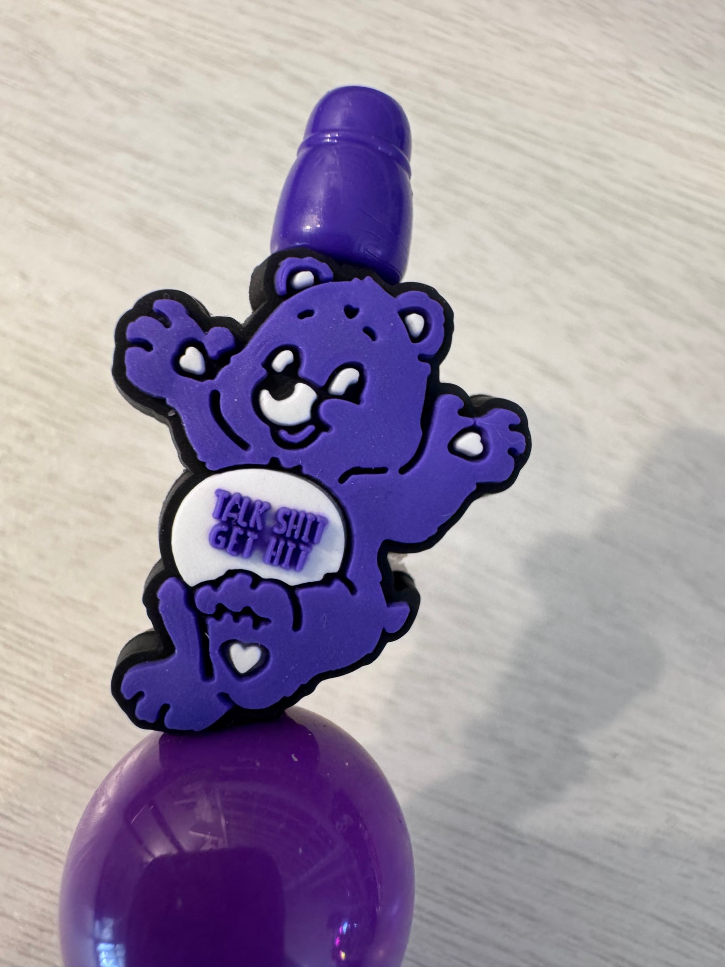 Purple Swear Bear “talk sh*t get hit”