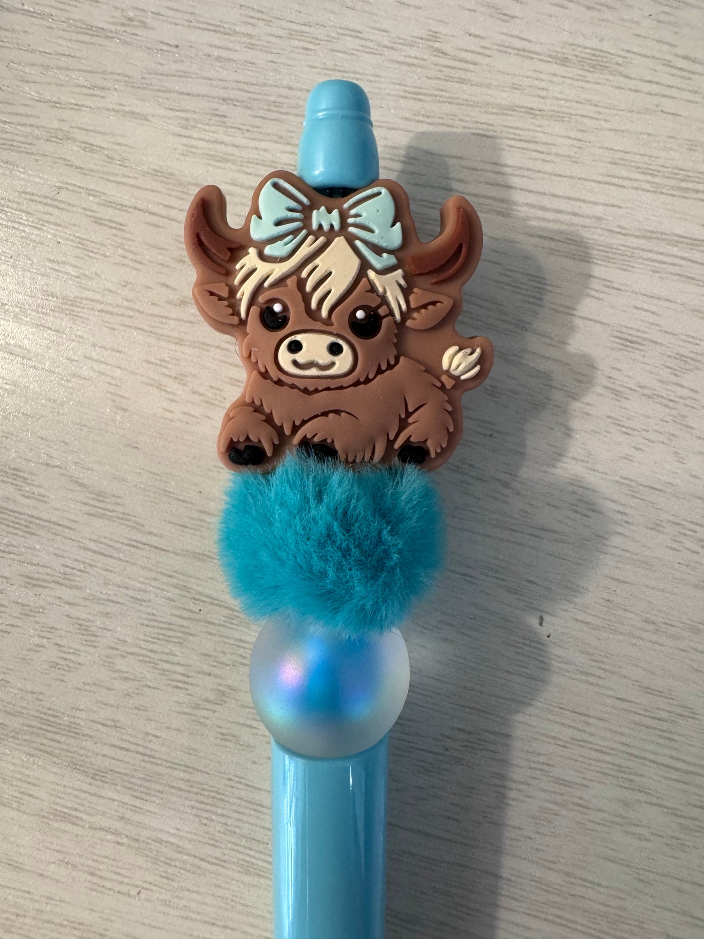 Teal Highland Cow