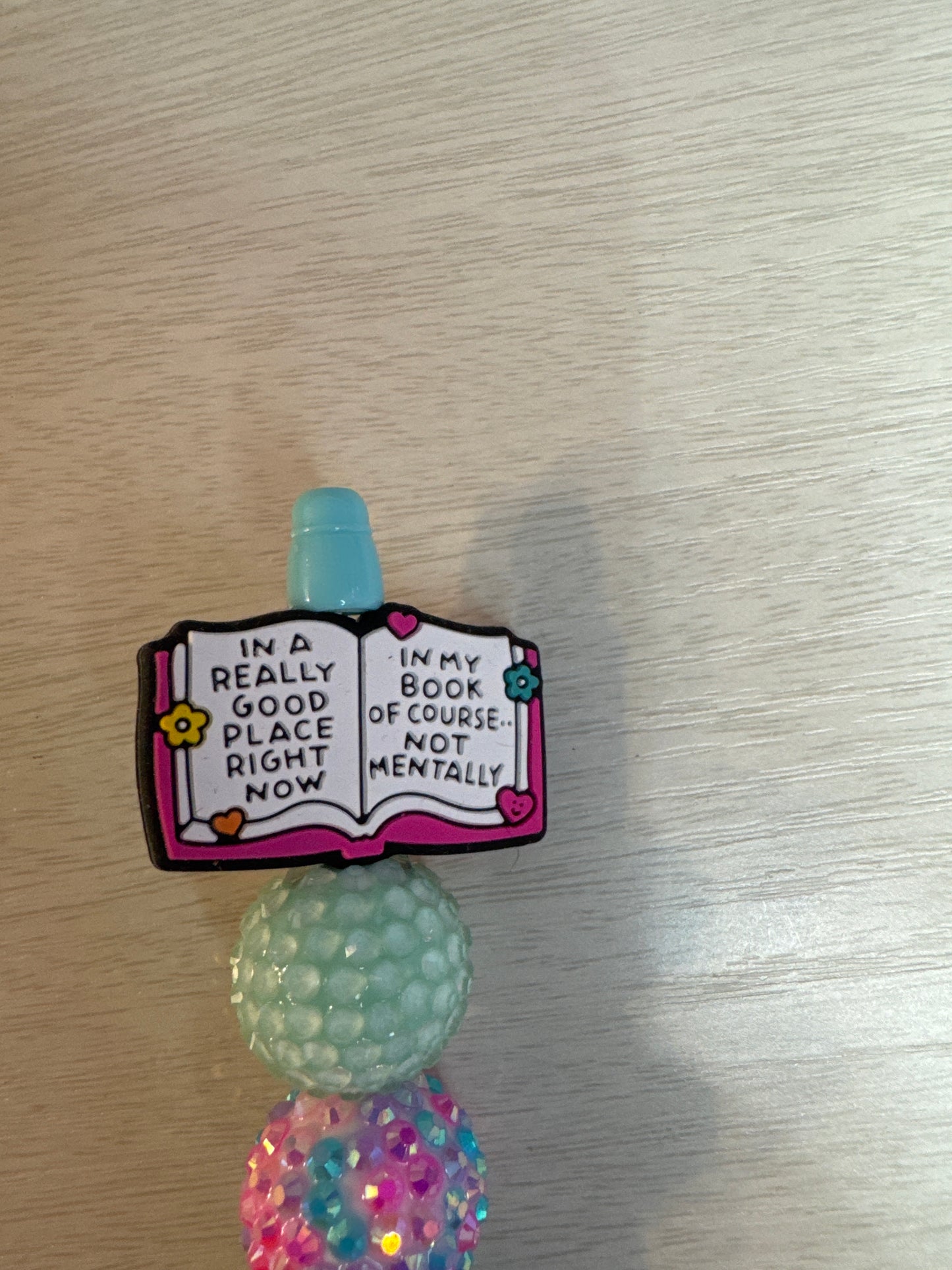 I’m in a really good place right now in my book of course…not mentally