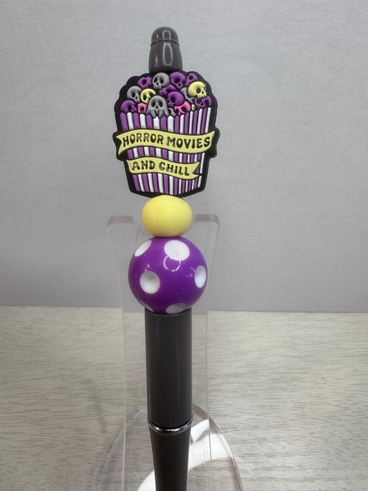 Horror movies and chill popcorn bucket