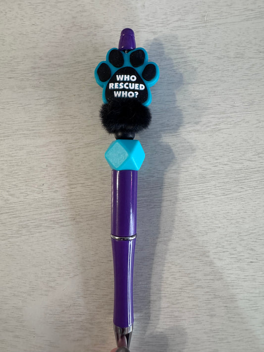 Who rescued who? Paw print