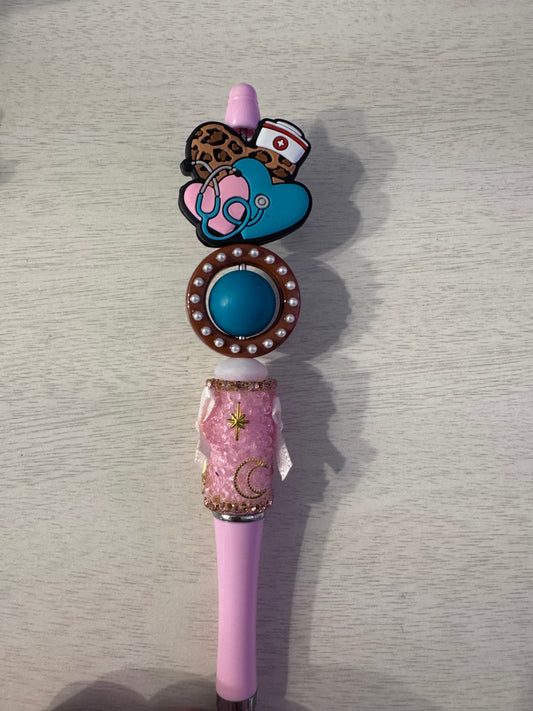 Medical hearts with spinner bead and fancy wrap