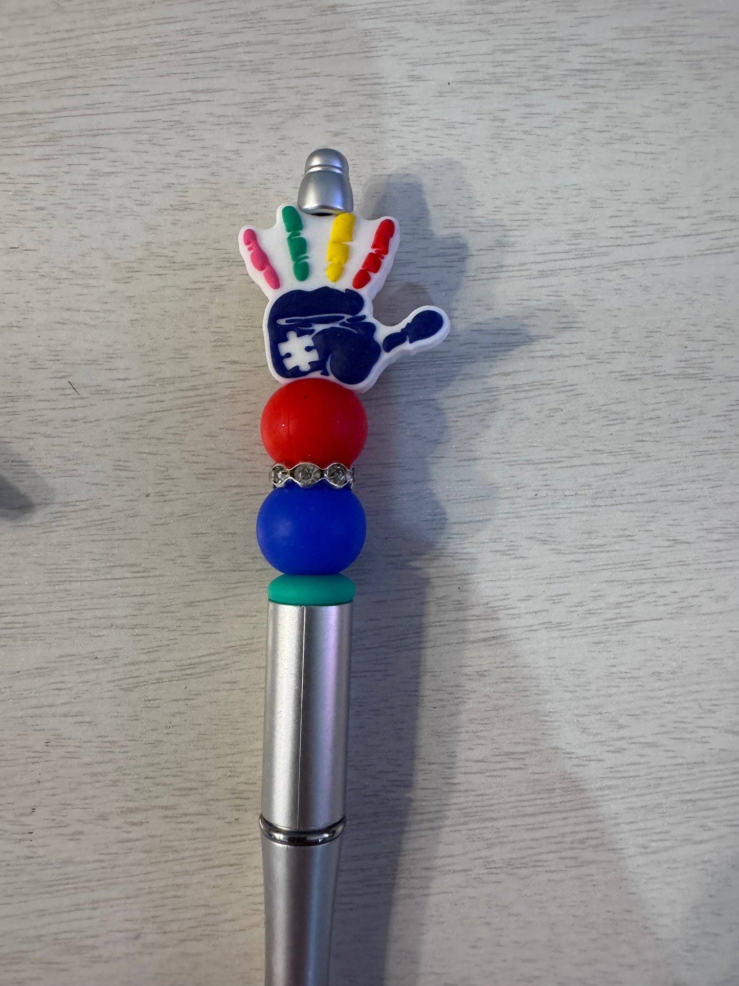 Autism awareness hand