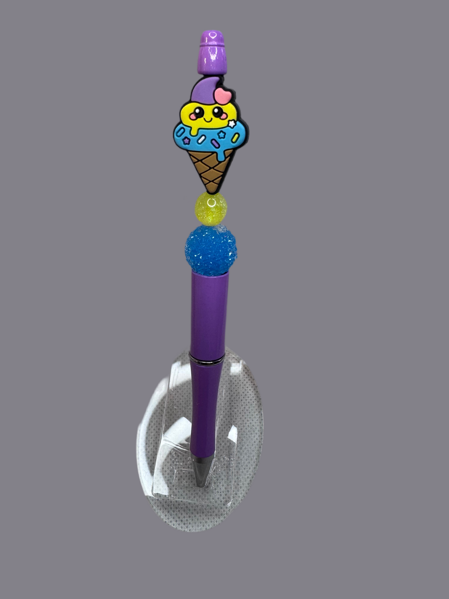 Ice cream cone with sugar bead