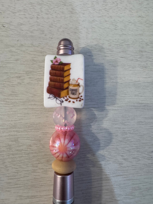 Book and coffee stylus/pen