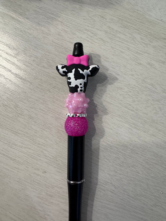 Moo Cow with pink bow