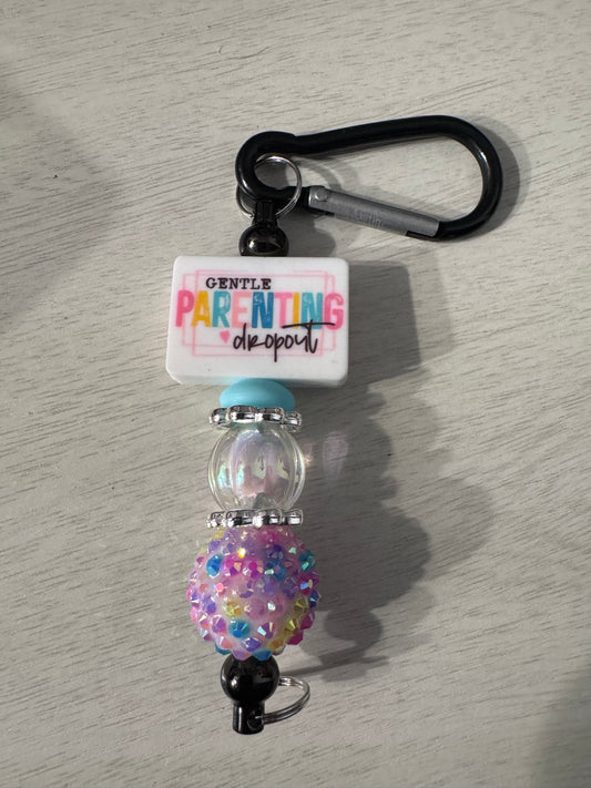 Gentle parenting drop out keychain
