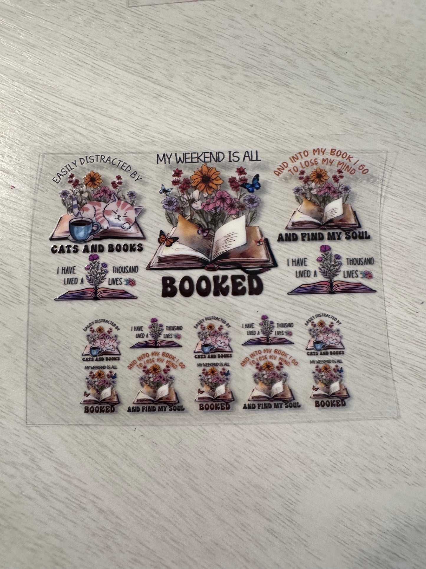 Easily distracted by cats and books,….