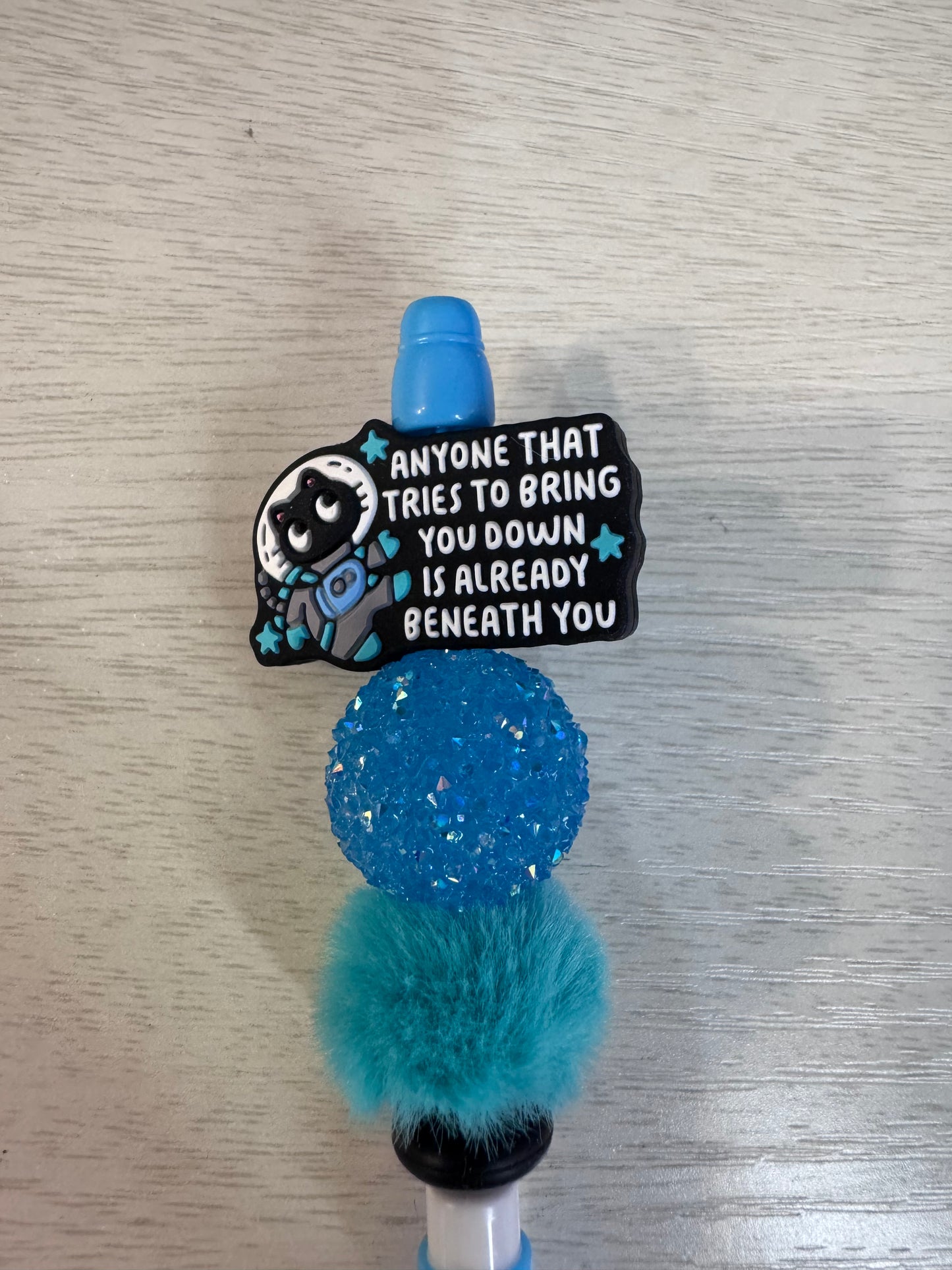 Anyone that tries to bring you down is already beneath you (cat astronaut)