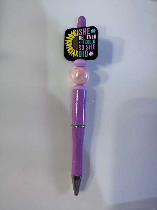 She believed that she could so she did