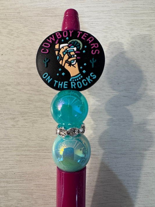 Cowboy tears on the rocks