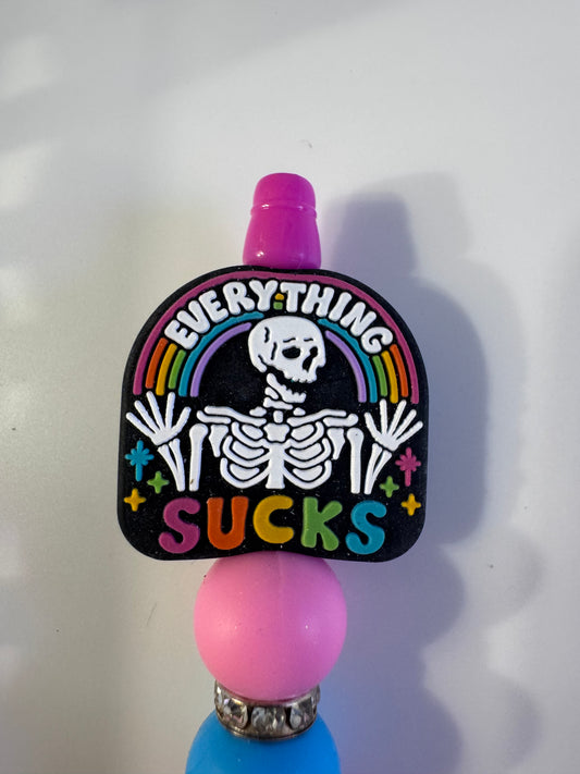 Everything sucks skeleton